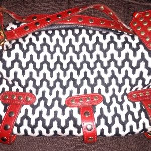 ♥️Be&D knit and leather handbag